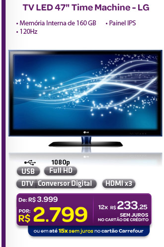 TV LED 47" Time Machine - LG